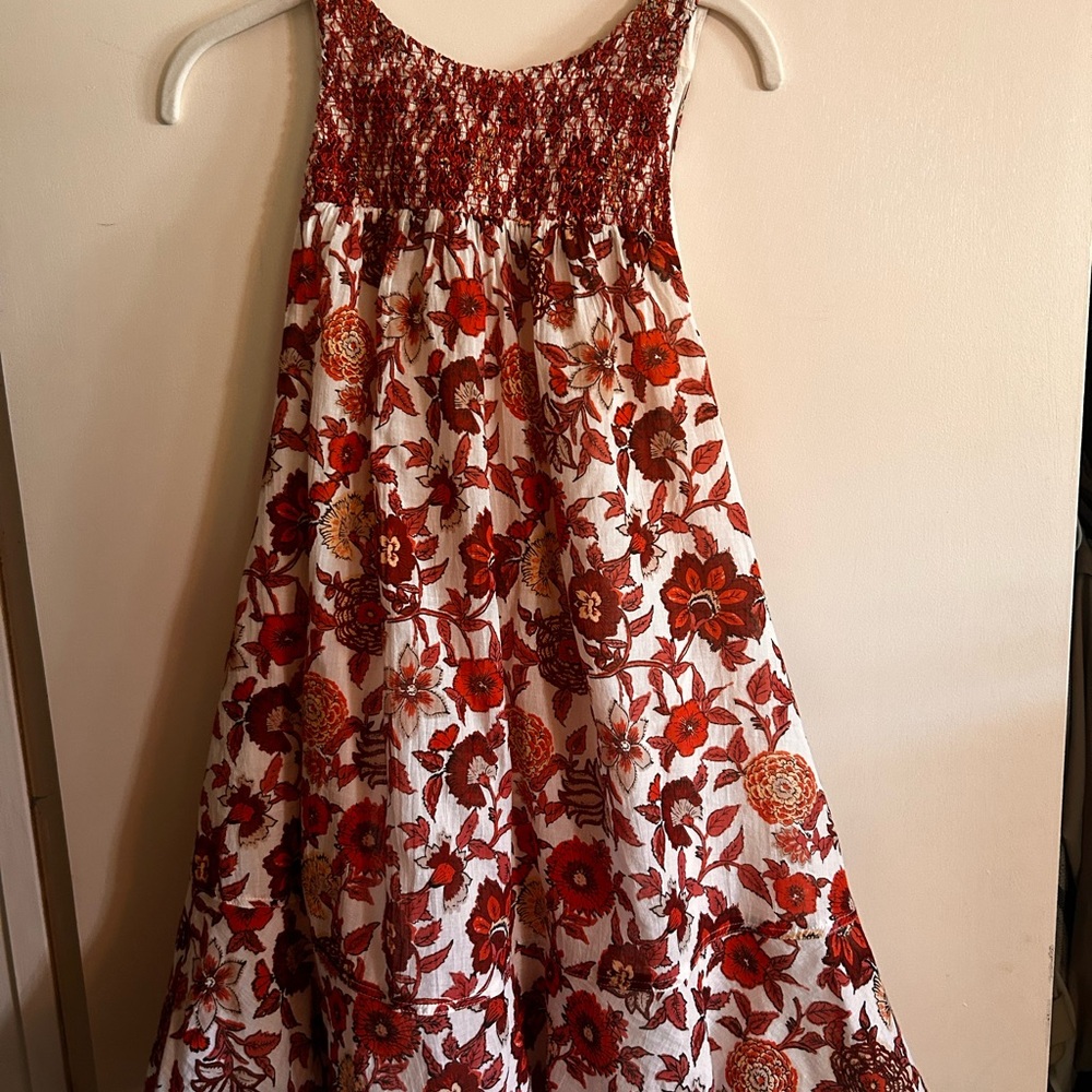 Free People XS smocked dress with pockets